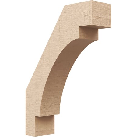 Ekena Millwork 3-inch W x 10-inch D x 14-inch H Merced Rough Cedar Woodgrain TimberThane Knee Brace, Primed BRCUR03X10X14MRCRCPR